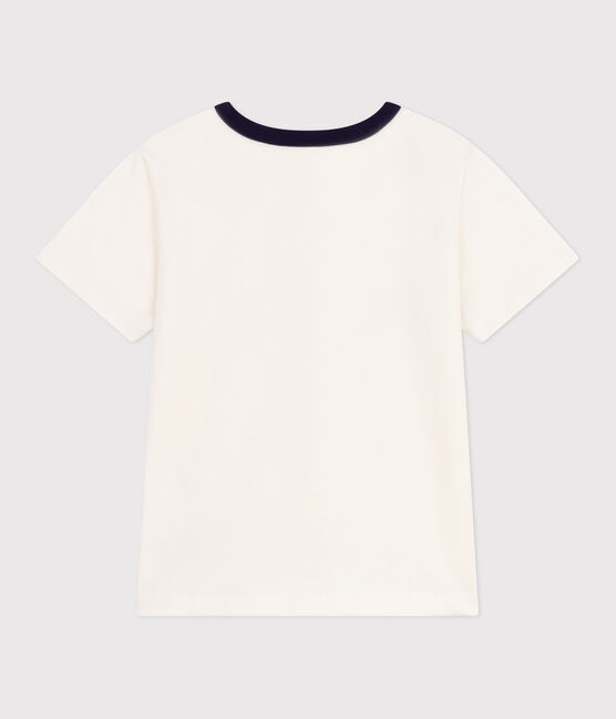 Tee-shirt enfant à manches courtes imprimé écru MILK