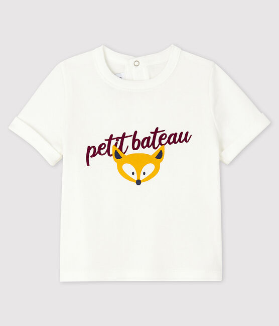 Tee-shirt bébé garçon blanc MARSHMALLOW