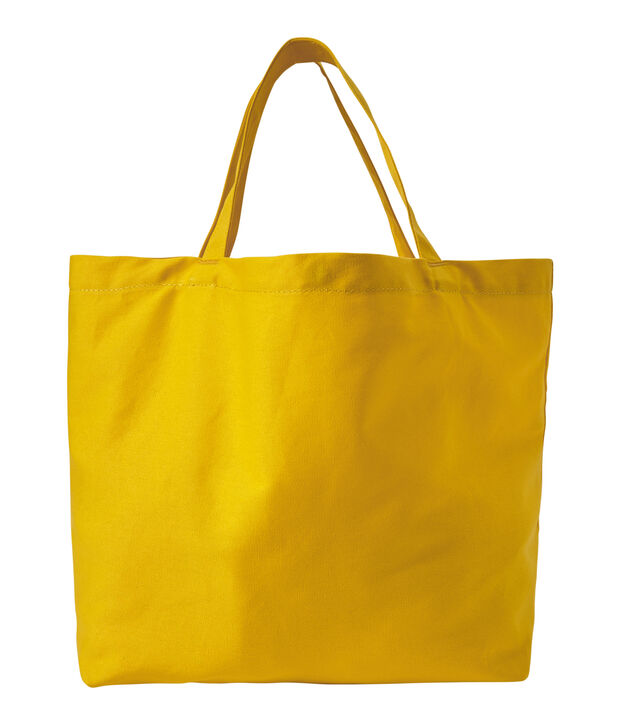 Totebag van canvas voor meisjes geel