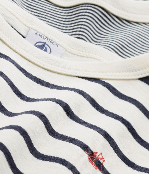 Duo de tee-shirts manches courtes petit gar&ccedil;on multicouleur