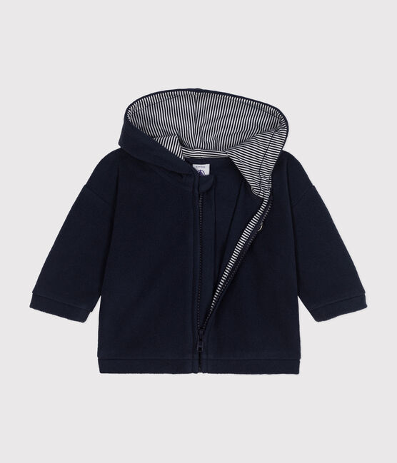 Sweatshirt in fleece voor baby's blauw SMOKING
