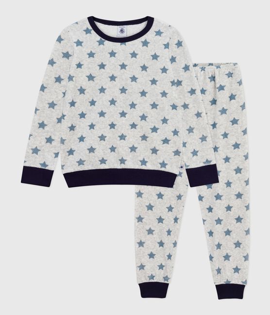 Pyjama enfant en velours imprimé etoiles BELUGA/ ADRIATIC