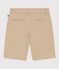 Bermuda short enfant en coton uni beige SANDER