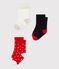 Lot de 3 paires de chaussettes bébé fille variante 1