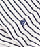 L'Iconique, mouwloze top in gestreept katoen voor dames wit MARSHMALLOW/blauw SMOKING