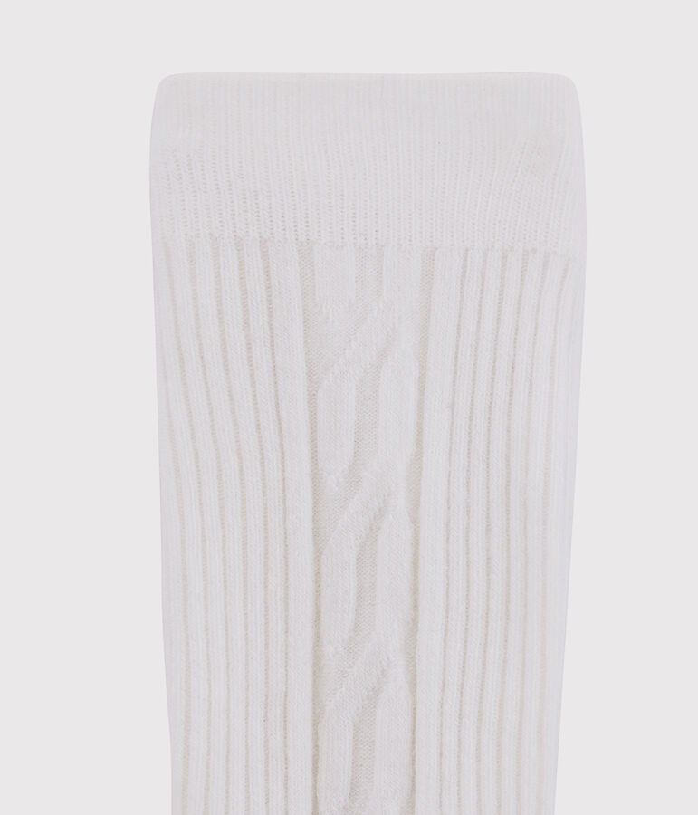 Collant chaud enfant fille blanc