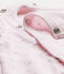 Combisac bébé fille 2 en 1 rose VIENNE/blanc MULTICO