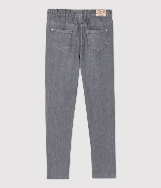 Pantalon slim en denim enfant fille gris GRIS FONCE/ DARK GREY