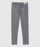 Pantalon slim en denim enfant fille gris GRIS FONCE/ DARK GREY