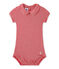 Body bébé fille à col rayé rouge TERKUIT/blanc MARSHMALLOW
