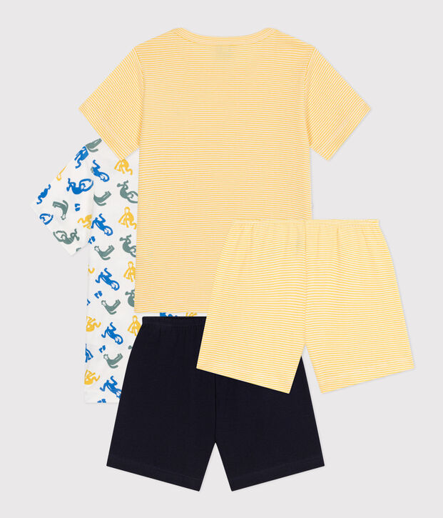 Lot de 2 pyjamas short en coton enfant multicouleur