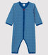 Blauw tubic slaappakje zonder voetjes baby meisje