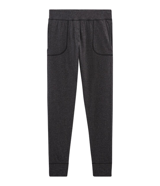 Caleçon long femme en tubique extrafin gris CITY CHINE