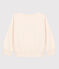 Sweater met print in molton voor meisjes / jongens ecru AVALANCHE