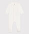 Dors-bien pois en coton blanc MARSHMALLOW/ EDNA