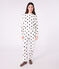 Pyjama femme en coton éponge imprimé cœurs bleu MILK/ SOIR
