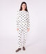 Pyjama femme en coton éponge imprimé cœurs