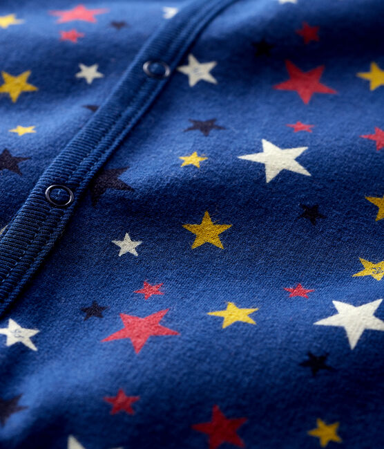 Baby sterrenhemel slaappakje van molton blauw MEDIEVAL/wit MULTICO