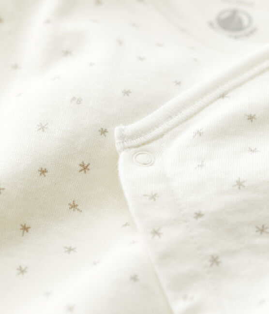 Dors-bien bébé en coton biologique blanc MARSHMALLOW/blanc MULTICO
