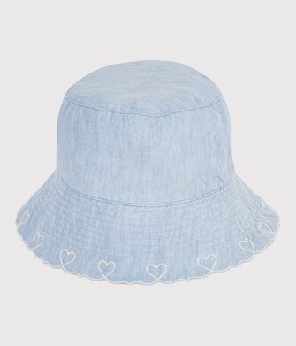 Capeline enfant en chambray