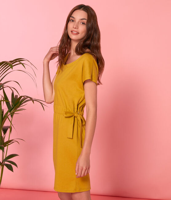 Robe manches courtes femme vert BAMBOO