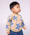Katoenen sweatshirt met hartjesprint voor baby's beige/multicouleur