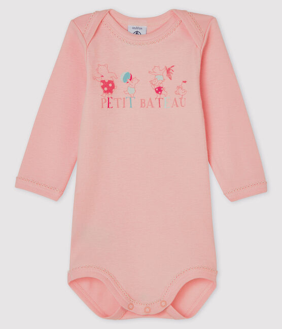 Body manches longues bébé fille rose MINOIS