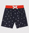 Strandshort met print babyjongen blauw SMOKING/wit MULTICO
