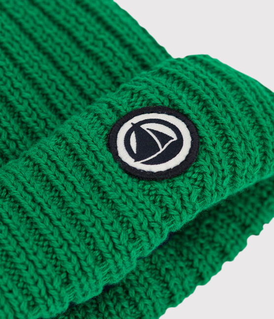 Babymuts van gevoerd tricot en gerecycleerde fleece MATCHA