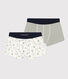 Set van 2 katoenen boxershorts met dromedarisprint voor jongens