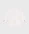 Chemise en piqué de coton bébé blanc ECUME