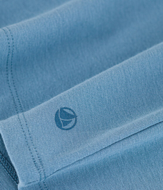 L'ICONIQUE, dames-T-shirt met ronde hals in katoen blauw AZUL