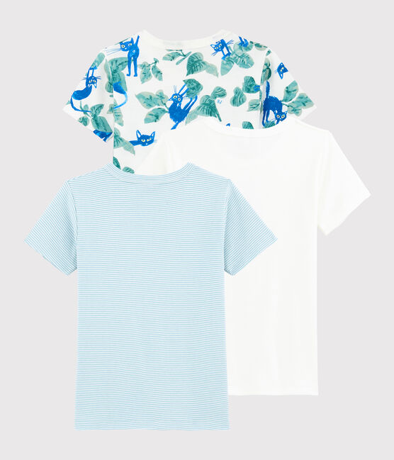 Set van 3 kleurrijke T-shirts voor kleine jongens met korte mouwen variante 1