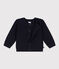 Katoenen gebreide babycardigan blauw