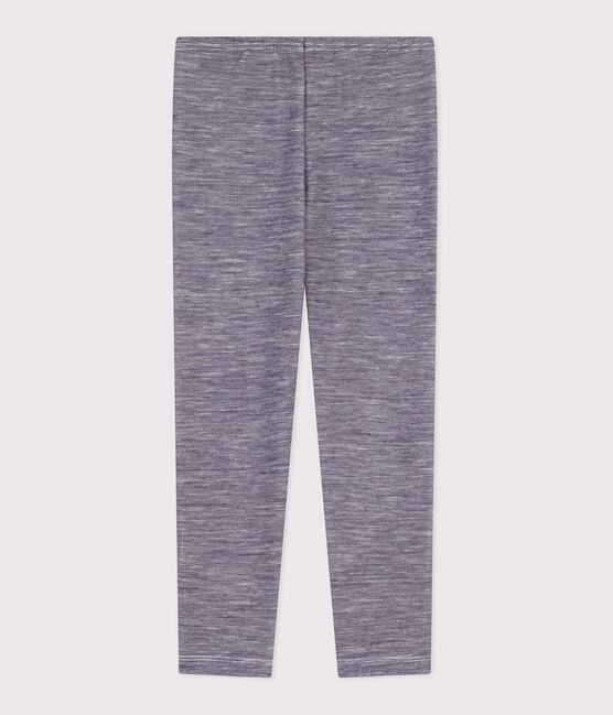 Kinderlegging van wol en katoen met strepen blauw SOIR/ MARSHMALLOW