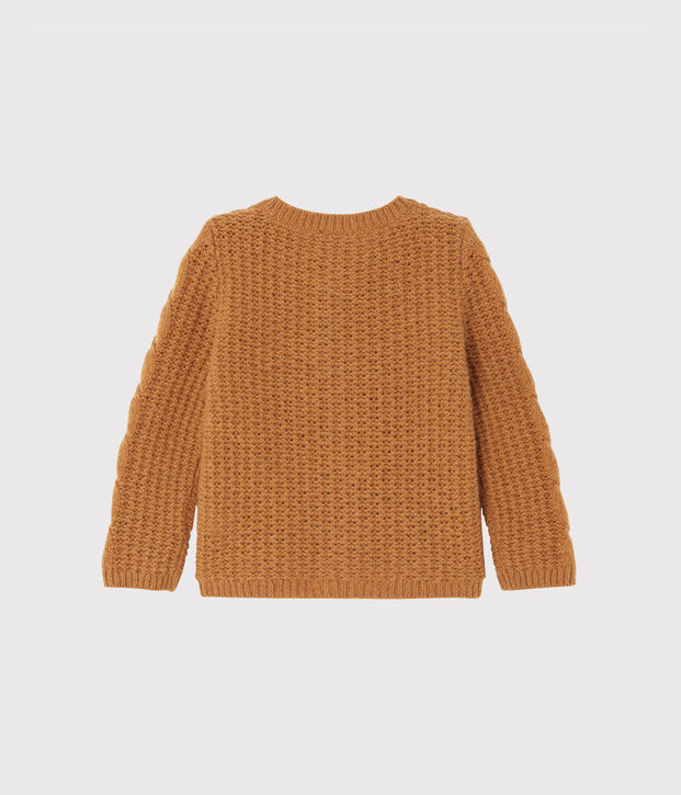 Cardigan in wolmix voor babymeisjes bruin
