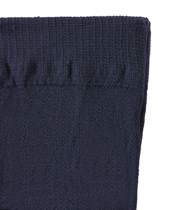 Collant fille en microfibre bleu