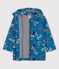ICONISCHE OLIEJAS VAN GERECYCLEDE STOF VOOR MEISJES/JONGENS blauw BRASIER/wit MULTICO