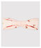 Bandeau cheveux fleuri en molleton bébé fille rose FLEUR/blanc MULTICO