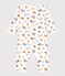 Pyjama bébé sans pieds en coton blanc MARSHMALLOW/ ECUREUIL
