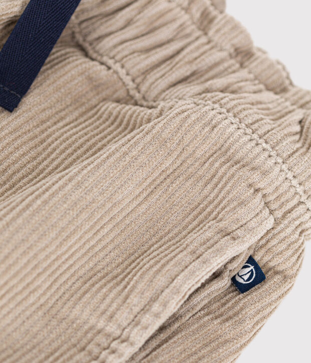 Fluwelen short voor meisjes beige