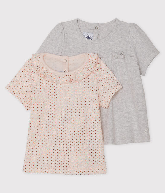 Set met 2 T-shirts babymeisje variante 2