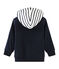 Sweatshirt zippé réversible enfant garçon bleu SMOKING