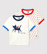 Set met 2 T-shirts met korte mouwen voor baby's