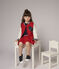 Molton Teddy babymeisje-jongen rood TERKUIT/wit MARSHMALLOW
