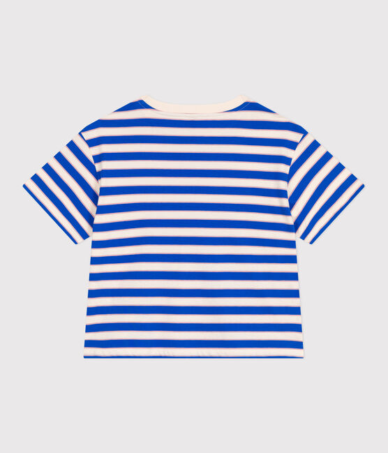 Tee-shirt Femme Le Boxy en coton rayé blanc AVALANCHE/ MULTICO
