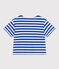 Tee-shirt Femme Le Boxy en coton rayé blanc AVALANCHE/ MULTICO