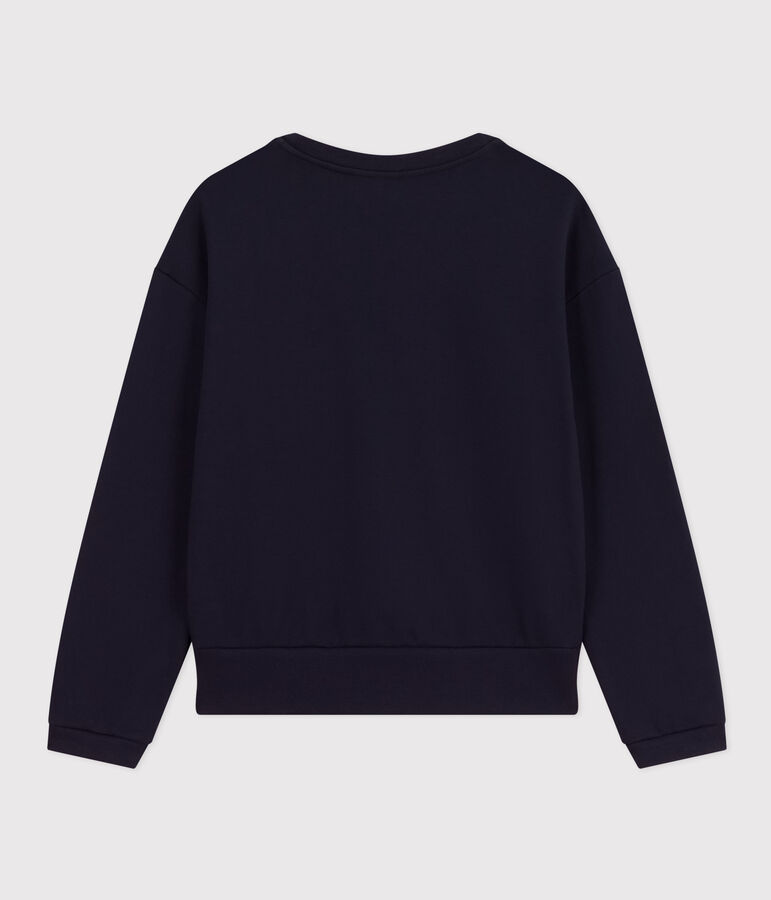 Sweatshirt en molleton femme bleu