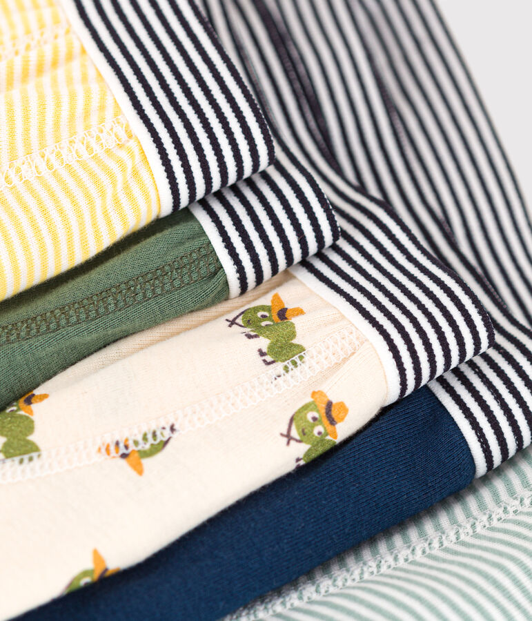 Lot de 5 boxers millepatte en coton enfant variante 1