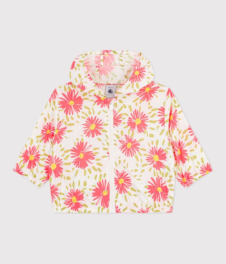 Coupe-vent ultra-l&eacute;ger b&eacute;b&eacute; blanc MARSHMALLOW/blanc MULTICO